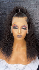 16" Deep Wave - Water Curly 360 Lace Wig | Pre-Plucked